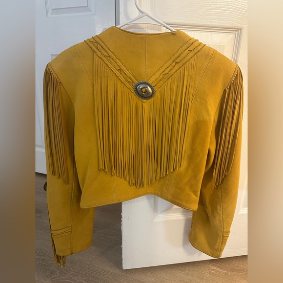Vintage Leather Fringe Jacket - Picture 2 of 10